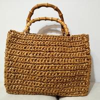 Borsa CHICA Handmade – Borsa in rafia e bambù