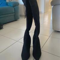 stivale alto con tacco