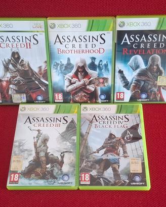 Blocco 5 titoli Assassin's Creed XBOX360 