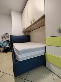 Letto una piazza e 1/2 comprensivo di materasso 