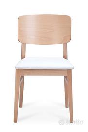 Sedia legno,imbottita, bar ristorante. Cod.3037I