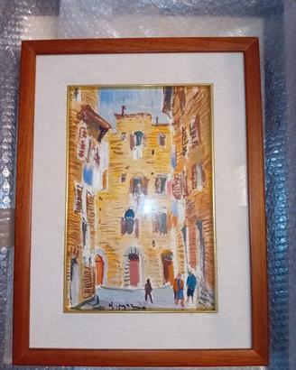 Quadro Rodolfo Marma "Piazza Peruzzi", Firenze