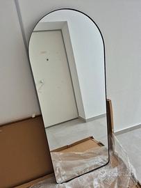 specchio da appoggio parete