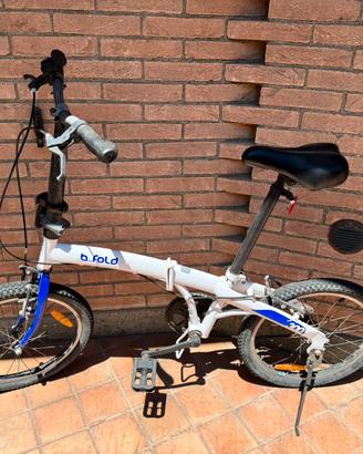 Bici pieghevole B Fold 300 bianca