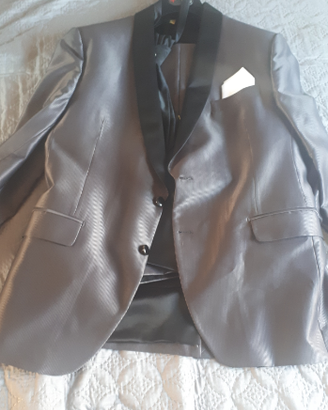 Abito sposo italiano matrimonio grigio completo
