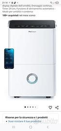 Deumidificatore Pro Breeze 30L/giorno – Display Di