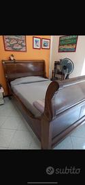 Letto antico a barca stile napoleonico primo 800