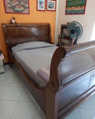 Letto antico a barca stile napoleonico primo 800