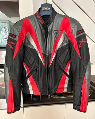 Giacca Vintage Dainese 100% Vera Pelle Taglia 46