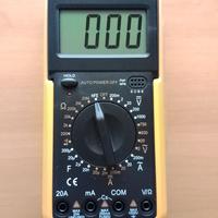 Multimetro + batteria ricaricabile 9V 12800mAh