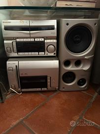 HiFi Pioneer raro con Carica 50 cd, 2 casse