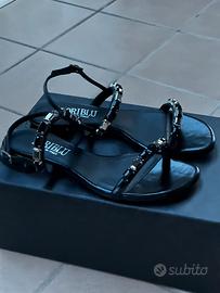 Sandali bassi gioiello Loriblu Harrods Nero N. 37