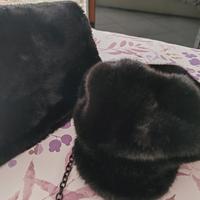 cappello e borsa pelliccia ecologica 