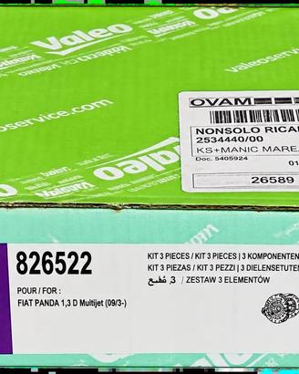 Kit Frizione Valeo 826522 200 mm Fiat Panda 500 Pu