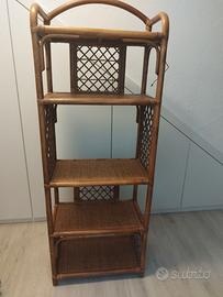 Libreria in rattan