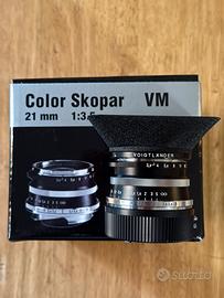 Voigtlander Color Skopar 21mm 3.5 VM + paraluce