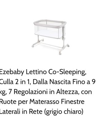 Lettino co-sleeping