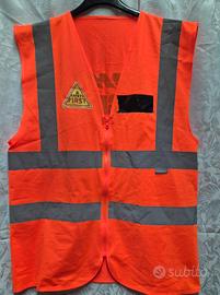 Gilet ad alta visibilità arancione uomo 