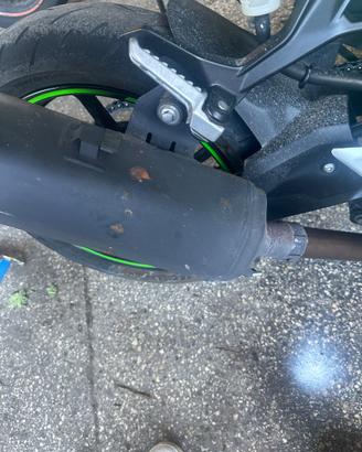 Marmitta e copertura marmitta Kawasaki ninja 400
