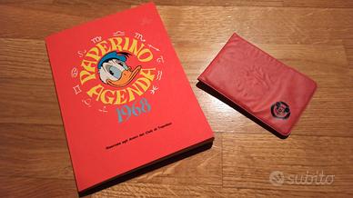 Agenda Paperino 1968 e portafoglio