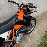 KTM exc 125 targato omologato motard