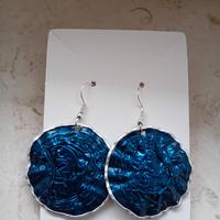 Orecchini artigianali capsule caffè in alluminio 