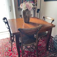 Tavolo 100x100 apertura a libro 200x100