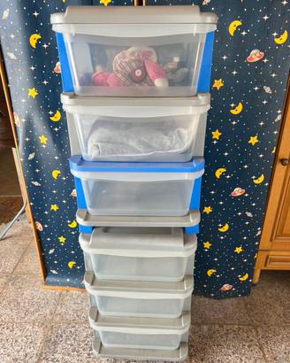 Cassettiera plastica con ruote