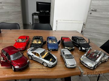 Lotto 9 modellini auto 1:18 Bburago Maisto