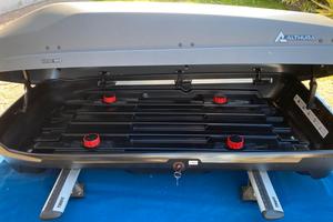 BOX TETTO AUTO ALTHURA con BARRE e ATTACCHI THULE
