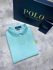 Polo T-Shirt Polo Ralph Lauren Turchese/Giallo (L)