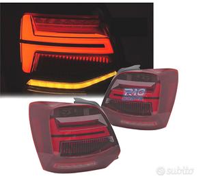 FANALI VOLKSWAGEN VW POLO V 09-17 LED ROSSO DINAMI