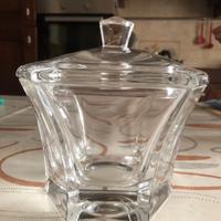 Portaconfette esagonale in vetro spesso temperato,