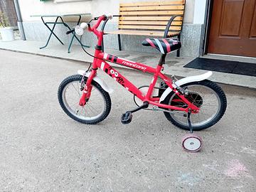 bicicletta rampichino con le rotelle 