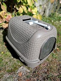 Lettiera BAMA con sportello gatti piccoli/cuccioli