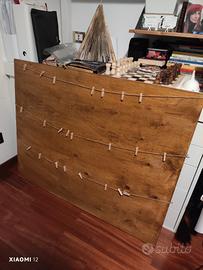 Tableau matrimonio  in legno rovere , pronto