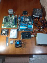 Lotto PC Schede madri complete RAM GPU alimentator