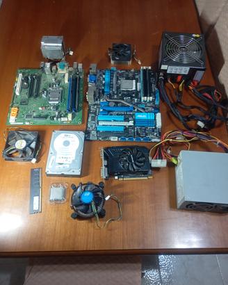 Lotto PC Schede madri complete RAM GPU alimentator
