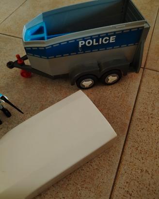 Playmobil Polizia con rimorchio