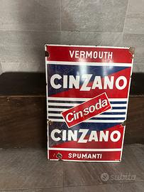 Insegna smaltata Cinzano
