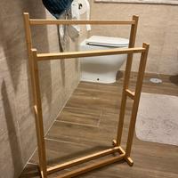 Portasciugamani bambú, per bagno