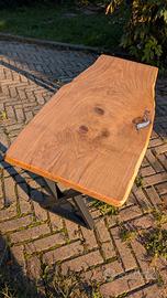 Tavolino in legno di Rovere e Resina