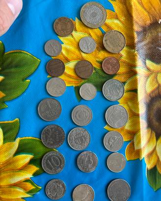 Lotto monete straniere da collezione vintage