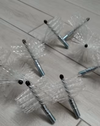 scovolo pulizia stufa canna fumaria pellet 5 pz.