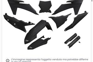 PLASTICHE KTM 125 NERE DEL 2023