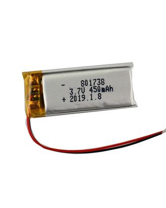 Batteria LiPo 801738 3.7V 450mAh per GPS e MP3