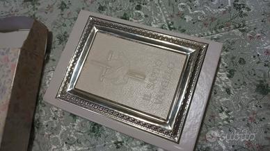 vangelo con copertina con cornice in argento 