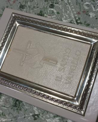 vangelo con copertina con cornice in argento 