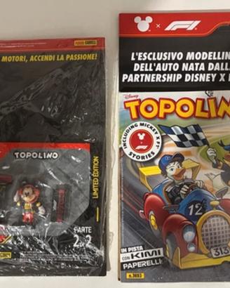 Topolino 3693 e 3694 Siggillati + Modellino F1