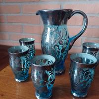 caraffa + set 5 bicchieri coordinati